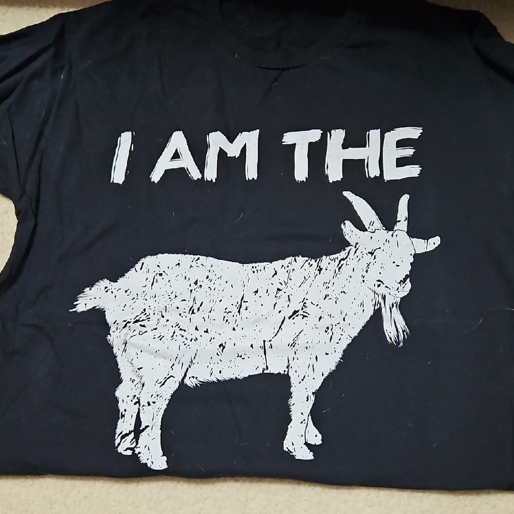 Black Graphic Mens Size L T-Shirt